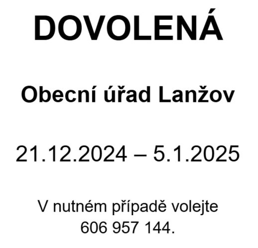 Dovolená OÚ